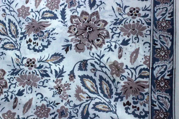 Blue_Cotton_Traditional_Floral_Hand_Block_Print_Unstiched_Material_For_Men's_Kurta_Shirts_&_Women's_Kurti_and_Other_Dress_Material|1408
