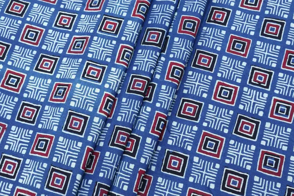Blue_Cotton_Traditional_Floral_Hand_Block_Print_Unstiched_Material_For_Men's_Kurta_Shirts_&_Women's_Kurti_and_Other_Dress_Material