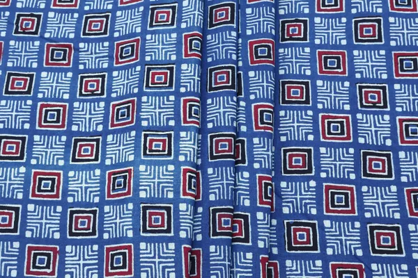 Blue_Cotton_Traditional_Floral_Hand_Block_Print_Unstiched_Material_For_Men's_Kurta_Shirts_&_Women's_Kurti_and_Other_Dress_Material