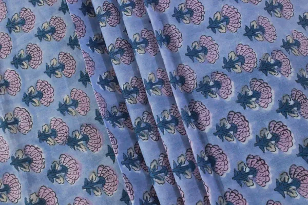 Purple_and_Pink_colour_pure_cotton_block_print_kurti_fabric,_dress_material