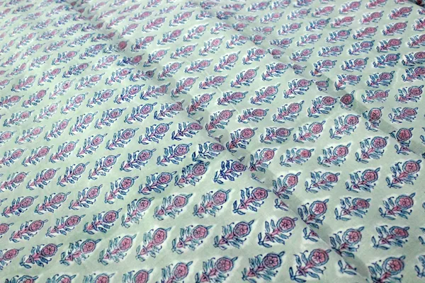 Grey_and_Pink_colour_pure_cotton_block_print_kurti_fabric,_dress_material