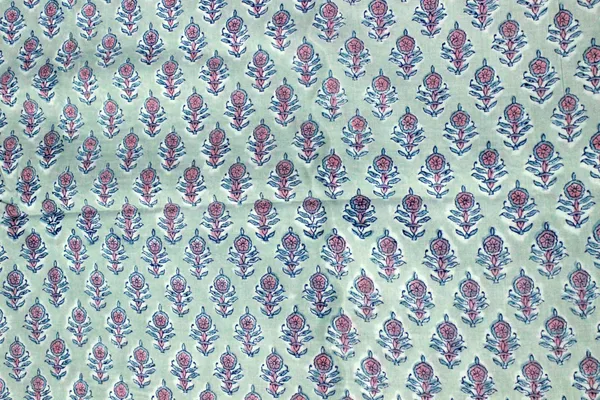 Grey_and_Pink_colour_pure_cotton_block_print_kurti_fabric,_dress_material