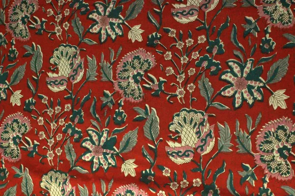 Red_colour_pure_cotton_block_print_kurti_fabric,_dress_material