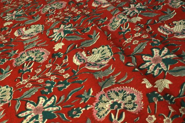 Red_colour_pure_cotton_block_print_kurti_fabric,_dress_material