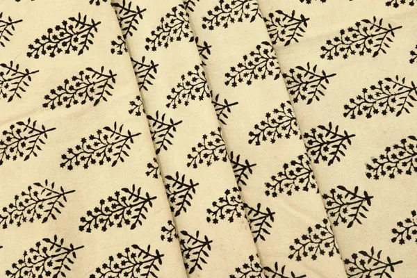 Beige_Cotton_Traditional_Floral_Hand_Block_Print_Unstiched_Material_For_Men's_Kurta_Shirts_&_Women's_Kurti_and_Other_Dress_Material
