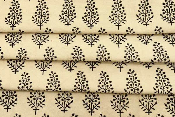 Beige_Cotton_Traditional_Floral_Hand_Block_Print_Unstiched_Material_For_Men's_Kurta_Shirts_&_Women's_Kurti_and_Other_Dress_Material