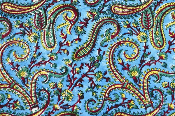 Blue_Cotton_Traditional_Floral_Hand_Block_Print_Unstiched_Material_For_Men's_Kurta_Shirts_&_Women's_Kurti_and_Other_Dress_Material