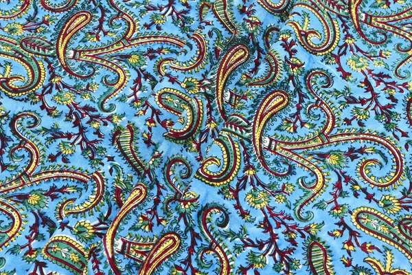 Blue_Cotton_Traditional_Floral_Hand_Block_Print_Unstiched_Material_For_Men's_Kurta_Shirts_&_Women's_Kurti_and_Other_Dress_Material
