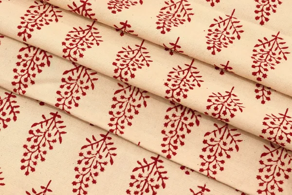 Beige_Cotton_Traditional_Floral_Hand_Block_Print_Unstiched_Material_For_Men's_Kurta_Shirts_&_Women's_Kurti_and_Other_Dress_Material