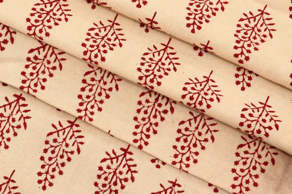 Beige_Cotton_Traditional_Floral_Hand_Block_Print_Unstiched_Material_For_Men's_Kurta_Shirts_&_Women's_Kurti_and_Other_Dress_Material