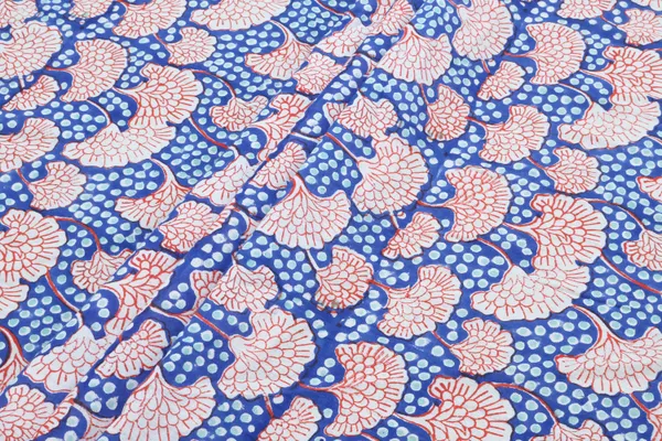 Blue_Cotton_Traditional_Floral_Hand_Block_Print_Unstiched_Material_For_Men's_Kurta_Shirts_&_Women's_Kurti_and_Other_Dress_Material