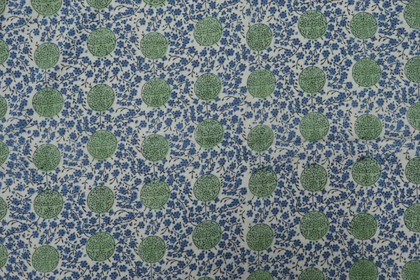 Blue_Cotton_Traditional_Floral_Hand_Block_Print_Unstiched_Material_For_Men's_Kurta_Shirts_&_Women's_Kurti_and_Other_Dress_Material