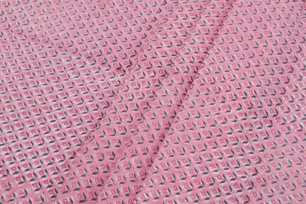 Pink_Cotton_Traditional_Floral_Hand_Block_Print_Unstiched_Material_For_Men's_Kurta_Shirts_&_Women's_Kurti_and_Other_Dress_Material