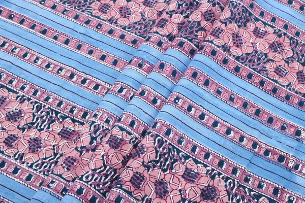 Blue_Cotton_Traditional_Floral_Hand_Block_Print_Unstiched_Material_For_Men's_Kurta_Shirts_&_Women's_Kurti_and_Other_Dress_Material