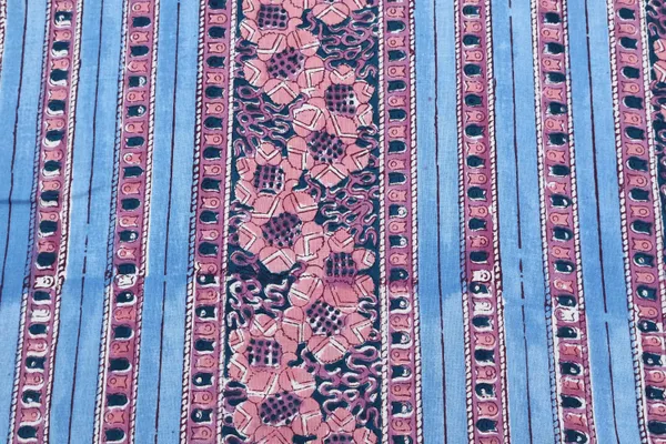 Blue_Cotton_Traditional_Floral_Hand_Block_Print_Unstiched_Material_For_Men's_Kurta_Shirts_&_Women's_Kurti_and_Other_Dress_Material