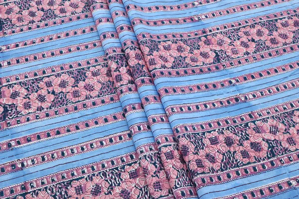 Blue_Cotton_Traditional_Floral_Hand_Block_Print_Unstiched_Material_For_Men's_Kurta_Shirts_&_Women's_Kurti_and_Other_Dress_Material