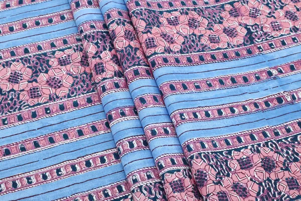 Blue_Cotton_Traditional_Floral_Hand_Block_Print_Unstiched_Material_For_Men's_Kurta_Shirts_&_Women's_Kurti_and_Other_Dress_Material