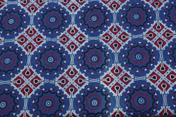 Blue_Cotton_Traditional_Floral_Hand_Block_Print_Unstiched_Material_For_Men's_Kurta_Shirts_&_Women's_Kurti_and_Other_Dress_Material