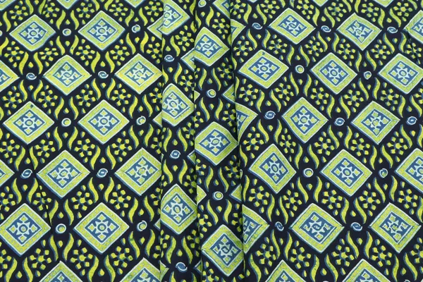 Black_Cotton_Traditional_Floral_Hand_Block_Print_Unstiched_Material_For_Men's_Kurta_Shirts_&_Women's_Kurti_and_Other_Dress_Material