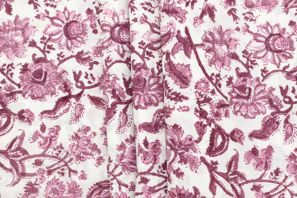 Pink_Cotton_Traditional_Floral_Hand_Block_Print_Unstiched_Material_For_Men's_Kurta_Shirts_&_Women's_Kurti_and_Other_Dress_Material