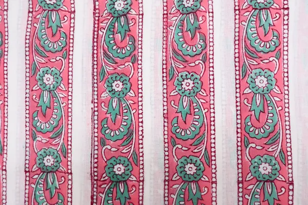 Red_Cotton_Traditional_Floral_Hand_Block_Print_Unstiched_Material_For_Men's_Kurta_Shirts_&_Women's_Kurti_and_Other_Dress_Material