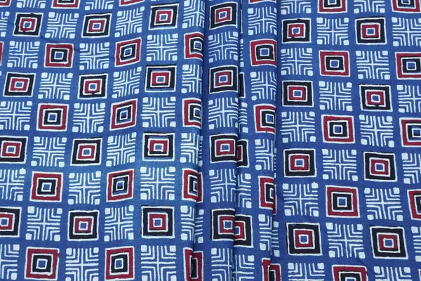 Blue_Cotton_Traditional_Floral_Hand_Block_Print_Unstiched_Material_For_Men's_Kurta_Shirts_&_Women's_Kurti_and_Other_Dress_Material