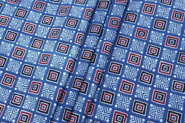 Blue_Cotton_Traditional_Floral_Hand_Block_Print_Unstiched_Material_For_Men's_Kurta_Shirts_&_Women's_Kurti_and_Other_Dress_Material