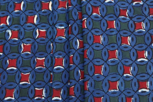 Blue_Cotton_Traditional_Floral_Hand_Block_Print_Unstiched_Material_For_Men's_Kurta_Shirts_&_Women's_Kurti_and_Other_Dress_Material