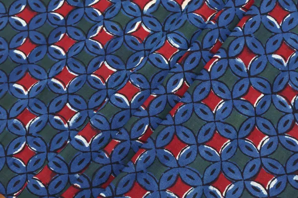 Blue_Cotton_Traditional_Floral_Hand_Block_Print_Unstiched_Material_For_Men's_Kurta_Shirts_&_Women's_Kurti_and_Other_Dress_Material