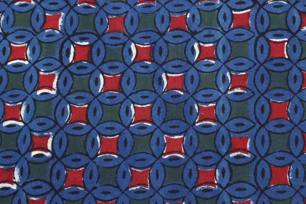 Blue_Cotton_Traditional_Floral_Hand_Block_Print_Unstiched_Material_For_Men's_Kurta_Shirts_&_Women's_Kurti_and_Other_Dress_Material