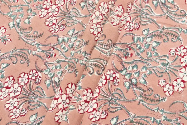 Brown_Cotton_Traditional_Floral_Hand_Block_Print_Unstiched_Material_For_Men's_Kurta_Shirts_&_Women's_Kurti_and_Other_Dress_Material