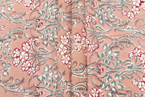 Brown_Cotton_Traditional_Floral_Hand_Block_Print_Unstiched_Material_For_Men's_Kurta_Shirts_&_Women's_Kurti_and_Other_Dress_Material