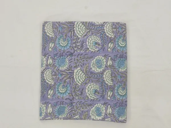 Purple_Cotton_Traditional_Floral_Hand_Block_Print_Unstiched_Material_For_Men's_Kurta_Shirts_&_Women's_Kurti_and_Other_Dress_Material