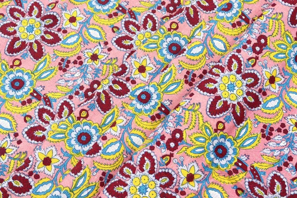 Maroon_Cotton_Traditional_Floral_Hand_Block_Print_Unstiched_Material_For_Men's_Kurta_Shirts_&_Women's_Kurti_and_Other_Dress_Material