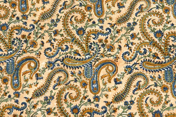 Beige_Cotton_Traditional_Floral_Hand_Block_Print_Unstiched_Material_For_Men's_Kurta_Shirts_&_Women's_Kurti_and_Other_Dress_Material