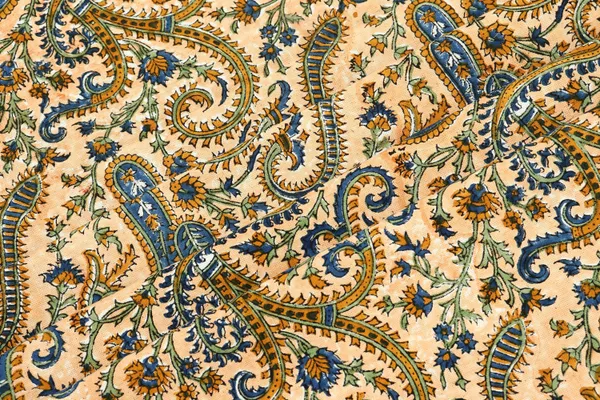 Beige_Cotton_Traditional_Floral_Hand_Block_Print_Unstiched_Material_For_Men's_Kurta_Shirts_&_Women's_Kurti_and_Other_Dress_Material