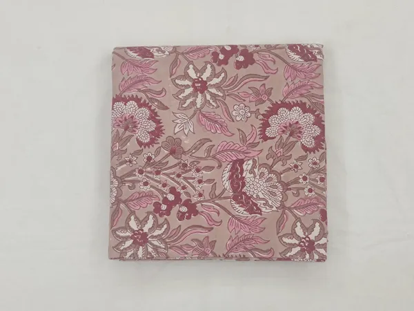 Brown_Cotton_Traditional_Floral_Hand_Block_Print_Unstiched_Material_For_Men's_Kurta_Shirts_&_Women's_Kurti_and_Other_Dress_Material