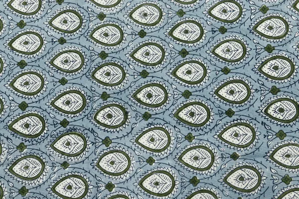 Blue_Cotton_Traditional_Floral_Hand_Block_Print_Unstiched_Material_For_Men's_Kurta_Shirts_&_Women's_Kurti_and_Other_Dress_Material