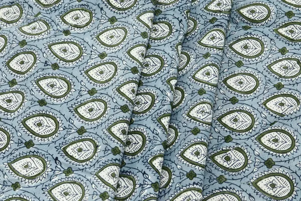Blue_Cotton_Traditional_Floral_Hand_Block_Print_Unstiched_Material_For_Men's_Kurta_Shirts_&_Women's_Kurti_and_Other_Dress_Material