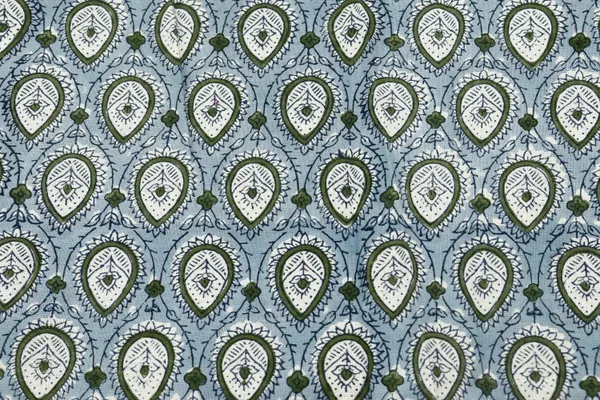 Blue_Cotton_Traditional_Floral_Hand_Block_Print_Unstiched_Material_For_Men's_Kurta_Shirts_&_Women's_Kurti_and_Other_Dress_Material
