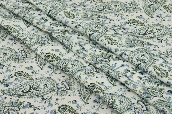 Blue_Cotton_Traditional_Floral_Hand_Block_Print_Unstiched_Material_For_Men's_Kurta_Shirts_&_Women's_Kurti_and_Other_Dress_Material
