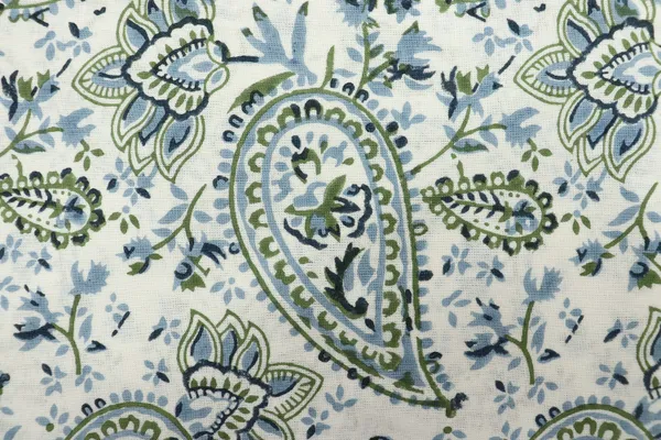 Blue_Cotton_Traditional_Floral_Hand_Block_Print_Unstiched_Material_For_Men's_Kurta_Shirts_&_Women's_Kurti_and_Other_Dress_Material