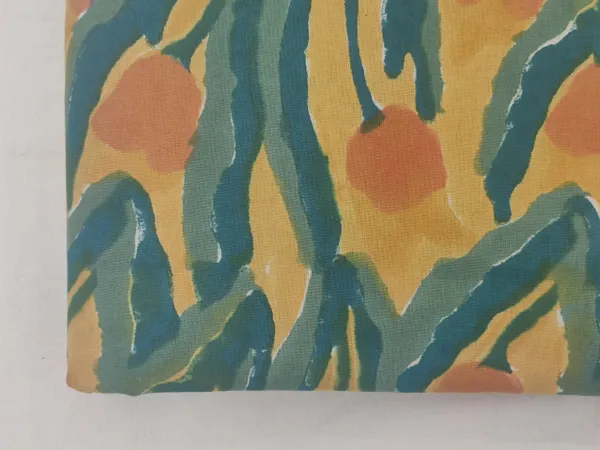 Blue_Cotton_Traditional_Floral_Hand_Block_Print_Unstiched_Material_For_Men's_Kurta_Shirts_&_Women's_Kurti_and_Other_Dress_Material