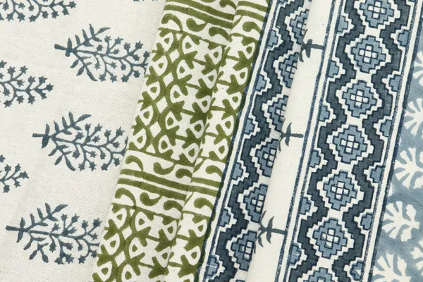 Blue_Cotton_Traditional_Floral_Hand_Block_Print_Unstiched_Material_For_Men's_Kurta_Shirts_&_Women's_Kurti_and_Other_Dress_Material