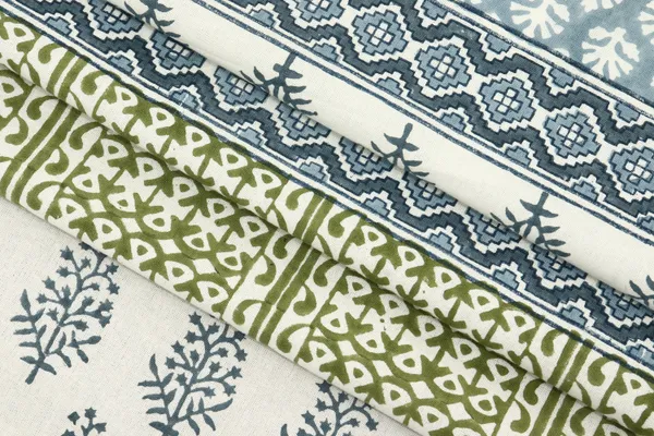 Blue_Cotton_Traditional_Floral_Hand_Block_Print_Unstiched_Material_For_Men's_Kurta_Shirts_&_Women's_Kurti_and_Other_Dress_Material