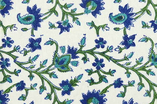Blue_Cotton_Traditional_Floral_Hand_Block_Print_Unstiched_Material_For_Men's_Kurta_Shirts_&_Women's_Kurti_and_Other_Dress_Material