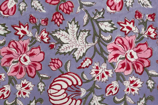 Purple_Cotton_Traditional_Floral_Hand_Block_Print_Unstiched_Material_For_Men's_Kurta_Shirts_&_Women's_Kurti_and_Other_Dress_Material