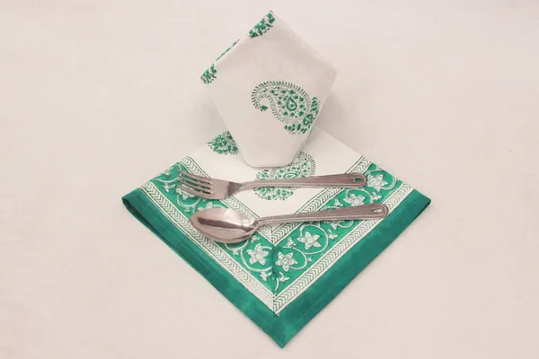 Pure_Cotton_Green_Hand_Block_Print_Napkin_Cocktail_Napkin_Dinner_Napkin_Buffet_Napkin_Horde_Oeuvres