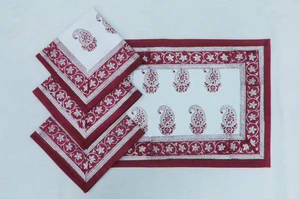 Pure_Cotton_Red_Hand_Block_Print_Napkin_Cocktail_Napkin_Dinner_Napkin_Buffet_Napkin_Horde_Oeuvres