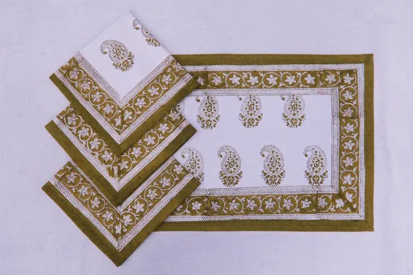 Pure_Cotton_Yellow_And_White_Hand_Block_Print_Napkin_Cocktail_Napkin_Dinner_Napkin_Buffet_Napkin_Horde_Oeuvres